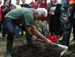 Ganjar Tanam 1.500 Pohon di Area Rawan Longsor-Banjir di Semarang