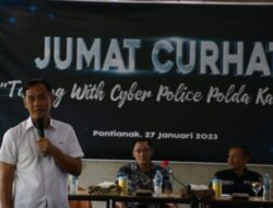 Gelar Jum’at Curhat, Polda Kalbar Bahas Cyber Crime dan Himbau Pengguna Sosmed Lebih Bijak