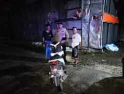 Gelar Patroli Malam, Polsek Karangtengah Berikan Himbauan Kepada Para Remaja