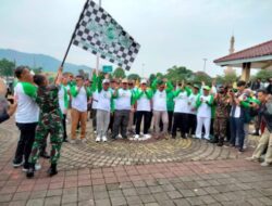 Jalan Sehat Kebangsaan 100 Tahun Nahdlatul Ulama diikuti Ribuan Warga Nahdliyin Banjarnegara