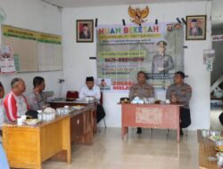 Jumat Curhat di Kantor Desa Tanjung Tengang AKBP Syafi’i : Kami Akan Bertindak Cepat Menanggapi Pengaduan Masyarakat