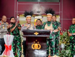 Kapolri, Panglima TNI dan Kepala Staf TNI AD, AL, AU Meresmikan Gedung Baru Polda Papua