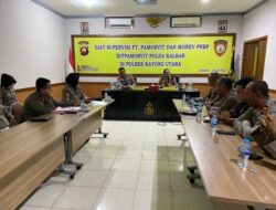 Kunjungi Polres Kayong Utara Ditpamobvit Polda Kalbar Laksanakan Supervisi FT Pamobvit dan Monev PNBP Di Polres Kayong Utara.