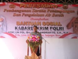 Kunker Di Blora Jawa Tengah, Kabareskrim Polri Resmikan Pembangunan Sarana Air Bersih Dan Bansos Di Desa Kalangan