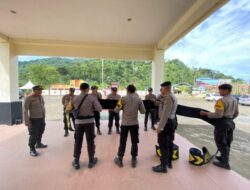 Latihan Rutin Kompi Dalmas Kerangka Polres Kayong Utara Kalbar