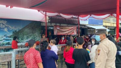 POLSEK SINGKAWANG BARAT MONITORING KEGIATAN BHAKTI SOSIAL BERBAGI KASIH PERKUMPULAN HAKKA INDONESIA