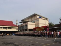Perdana mengambil apel, Kapolres Semarang AKBP Achmad Oka tekankan kerjasama antar fungsi