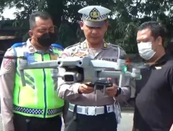 Polda Jateng Terapkan Tilang Elektronik Menggunakan Drone