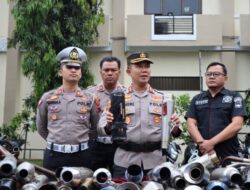 Polres Banjarnegara Amankan Puluhan Kendaraan Knalpot Brong di Banjarnegara