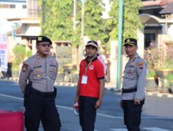 Polres Banjarnegara Pengamanan Senam Sehat Moderasi Beragama di Banjarnegara
