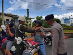 Polres Pangandaran Razia Secara Masif Penertiban Penggunaan Helm