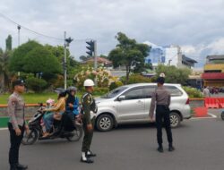 Polres Pangandaran Razia Penertiban Penggunaan Helm