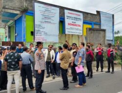 Polres Semarang berikan pengamanan eksekusi bangunan di Ds. Pakopen Kec. Bandungan