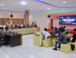 Polres Sintang Laksanakan Press Release Akhir Tahun Perkembangan Kamtibmas Sepanjang 2022