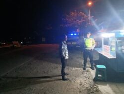 Polsek Karangawen Laksanakan Blue light Patrol Menjelang Pagi di titik Rawan