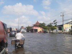 Hujan Lagi, Jalur Alternatif Demak-Semarang Desa Kalisari Terendam Banjir Lagi