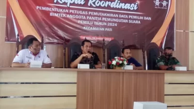 Rakor Pembentukan Pantarlih dan Bimtek PPS, PPK Pati: PPS Harus Bekerja Sesuai Tupoksi