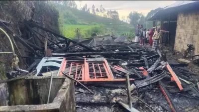 Diduga Korsleting Listrik, Rumah Milik Dwijo di Batur Banjarnegara Terbakar, Dua Ekor Sapinya Ikut Jadi Korban