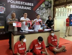 Tiga Orang Pengedar Narkoba Diamankan Polrestabes Semarang