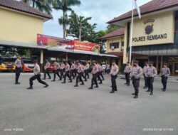 Sat Samapta Polres Rembang Tingkatkan Ketrampilan dan Fisik Personil Melalui Latihan Dalmas