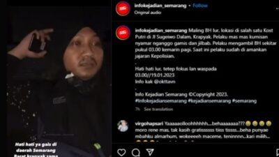 Viral Video Pria Berjilbab Tertangkap Curi BH di Semarang