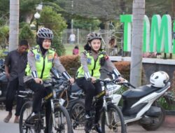 Anggota Polres Ketapang Lakukan Patroli Bersepeda