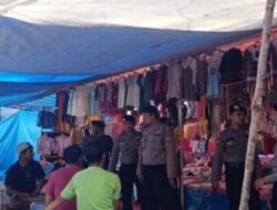 Antisipasi Gangguan Kamtibmas, Sat Samapta Polres MM Lakukan Patroli Di Area Pasar Malam