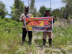Antisipasi Kebakaran Hutan Dan Lahan Bhabinkamtibmas Polsek MHS Lakukan Sosialisasi