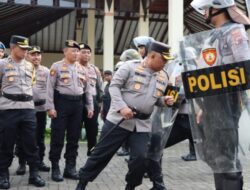 Apel Kesiapan Sarana dan Prasarana Pengamanan Pemilu 2024 di Gelar Polres Demak