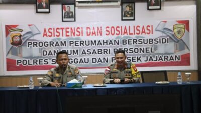 Asistensi dan Sosialisasi Program Perumahan Bersubsidi dan PUM Asabri di Polres Sanggau