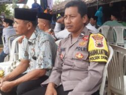 Bhabinkamtibmas Polsek Amankan Kegiatan Orkes Di Desa Binaan