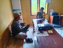 Bhabinkamtibmas Polsek Gunem Polres Rembang Sambang Dialogis Bersama Kepala Desa Kajar
