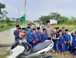 Bhabinkamtibmas Polsek Mijen Menghimbau Anak Untuk Tidak Bermain di Sungai