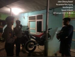 Cegah Kriminalitas, Sabhara Polresta Bengkulu Tingkatkan Patroli Malam 