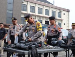 Gelar Apel Sarana dan Prasarana, Polres Demak Menyatakan Siap Amankan Pemilu 2024