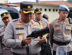 Gelar Apel Sarana dan Prasarana, Polres Demak Nyatakan Siap Amankan Pemilu 2024