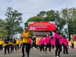 Jum’at Sehat, Polresta Bengkulu Lakukan Olahraga Bersama Bertabur Door Prize