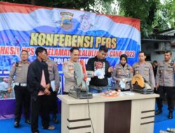 Kapolres Pimpin Pers Realese Ops Keselamatan Candi 2023 di Polres Rembang