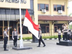 Kapolres Rembang Pimpin Upacara Kesadaran Nasional : Makna Semangat Juang Warisan Para Pahlawan