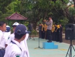 Kaposek Sumber Polres Rembang Jadi Irup di SMP Negeri Sumber