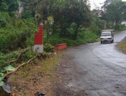 Kecelakaan di Gunungpati Semarang : Seorang Pria Tewas Tabrak Gapura Pembatas RT Kampung Melon