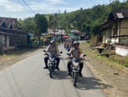 Kerahkan Bhabinkamtibmas, Polsek Lebong Selatan Lakukan Patroli Sambang Desa