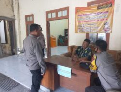 Kapolsek Karanganyar Lakukan Cek Pos Patroli Keliling Desa Cangkring Rembang