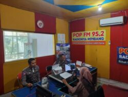 Sosialisasi Operasi Keselamatan Candi 2023 di Polres Rembang Juga di Lakukan Lewat Siaran Radio