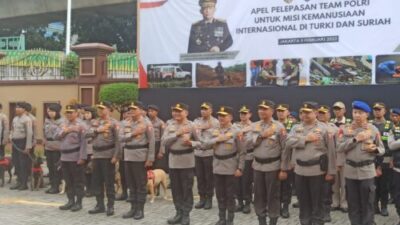 Misi Kemanusiaan, Polri Kirimkan Tim Medis, DVI dan K9 Bantu Korban Gempa Turki-Suriah