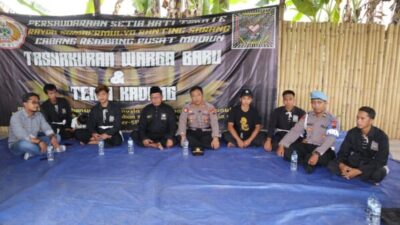 Kapolsek Sarang Gelar Jum’at Curhat Bersama Warga di Padepokan Silat PSHT