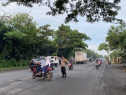 Pantura Rawan Laka Lantas, Anggota Polsek Rembang Kota Rutin Galakan AG Pagi