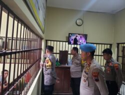 Pastikan Tahanan Sehat dan Lengkap, Pawas Polres Rembang Cek Kontrol Tahanan