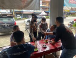 Patroli Jaga Kamtibmas, Sat Samapta Polres Melawi Lakukan Sambang Objek Vital dan Pasar