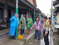Petugas BPN di Dampingi Bhabinkamtibmas Polsek Wedung Giat Pengecekan Patok Batas Tanah Program PTSL
